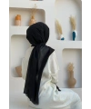 2019 Şifon Şal Siyah