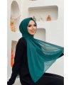 2019 Şifon Şal Zümrüt