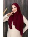 2029 Taşlı Şal Bordo