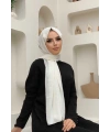 2051 Pamuk Caz Şal Ekru
