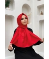 2051 Pamuk Caz Şal Kırmızı