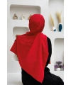 2051 Pamuk Caz Şal Kırmızı