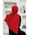 2051 Pamuk Caz Şal Kırmızı