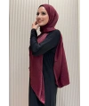 2070 Pamuk Bambu Şal Bordo