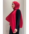 2070 Pamuk Bambu Şal Kırmızı