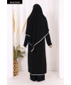 8001-1 Biyeli Pantolonlu Tunik Takım  Şal Siyah