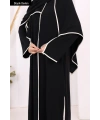 8001-1 Biyeli Pantolonlu Tunik Takım  Şal Siyah