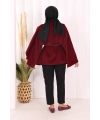 Atkı Detay Panço 70061 Bordo