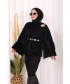 Atkı Detay Panço 70061 Siyah