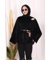Atkı Detay Panço 70061 Siyah