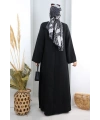 Bağlama Detaylı Elbise 7009 Siyah