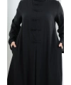 Bağlama Detaylı Elbise 7009 Siyah