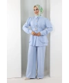 Belden Büzgülü İkili Takım 8710 Bebe Mavisi