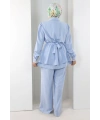 Belden Büzgülü İkili Takım 8710 Bebe Mavisi