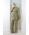 Belden Büzgülü İkili Takım 8710 Haki