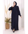 Biritli Ferace ŞAL HEDİYE ! 7056 Lacivert