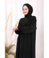 Biritli Ferace ŞAL HEDİYE ! 7056 Siyah