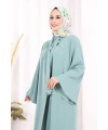 Broş Detaylı Tulumlu Takım 8016 Mint
