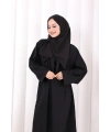 Çapraz Bağlamalı İpli Elbise 6083 Siyah