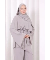 Çapraz Tunik Üçlü Takım 8037 Gri
