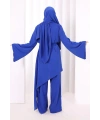 Çapraz Tunik Üçlü Takım 8037 Saks