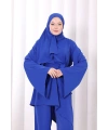 Çapraz Tunik Üçlü Takım 8037 Saks