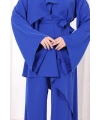 Çapraz Tunik Üçlü Takım 8037 Saks