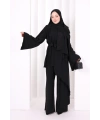 Çapraz Tunik Üçlü Takım 8037 Siyah
