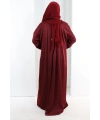 Çıt Çıt Düğmeli Ferace 70023 Bordo
