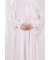 Dantel Detaylı Namaz Elbise 6095 Ekru
