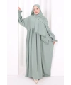 Dantel Detaylı Namaz Elbise 6095 Mint