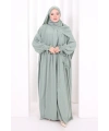 Dantel Detaylı Namaz Elbise 6095 Mint