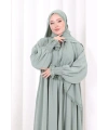 Dantel Detaylı Namaz Elbise 6095 Mint