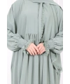 Dantel Detaylı Namaz Elbise 6095 Mint
