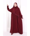 Dantel Detaylı Namaz Elbise 6095 Mürdüm