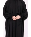 Dantel Detaylı Namaz Elbise 6095 Siyah