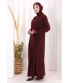 Danteli Şallı Abaya Şal Hediyelidir! 7069 Bordo