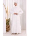 Danteli Şallı Abaya Şal Hediyelidir! 7069 Ekru