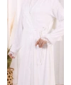 Danteli Şallı Abaya Şal Hediyelidir! 7069 Ekru