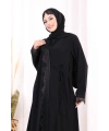 Danteli Şallı Abaya Şal Hediyelidir! 7069 Siyah