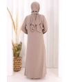 Danteli Şallı Abaya Şal Hediyelidir! 7069 Vizon