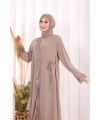 Danteli Şallı Abaya Şal Hediyelidir! 7069 Vizon