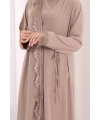 Danteli Şallı Abaya Şal Hediyelidir! 7069 Vizon