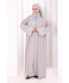 Dantelli Namaz Feracesi 6093 Gri