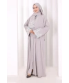 Dantelli Namaz Feracesi 6093 Gri