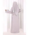 Dantelli Namaz Feracesi 6093 Gri