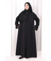 Dantelli Namaz Feracesi 6093 Siyah