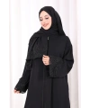 Dantelli Namaz Feracesi 6093 Siyah