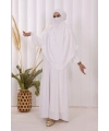 Dubai Sufleli Elbise Takım 6044 Ekru