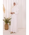 Dubai Sufleli Elbise Takım 6044 Ekru
